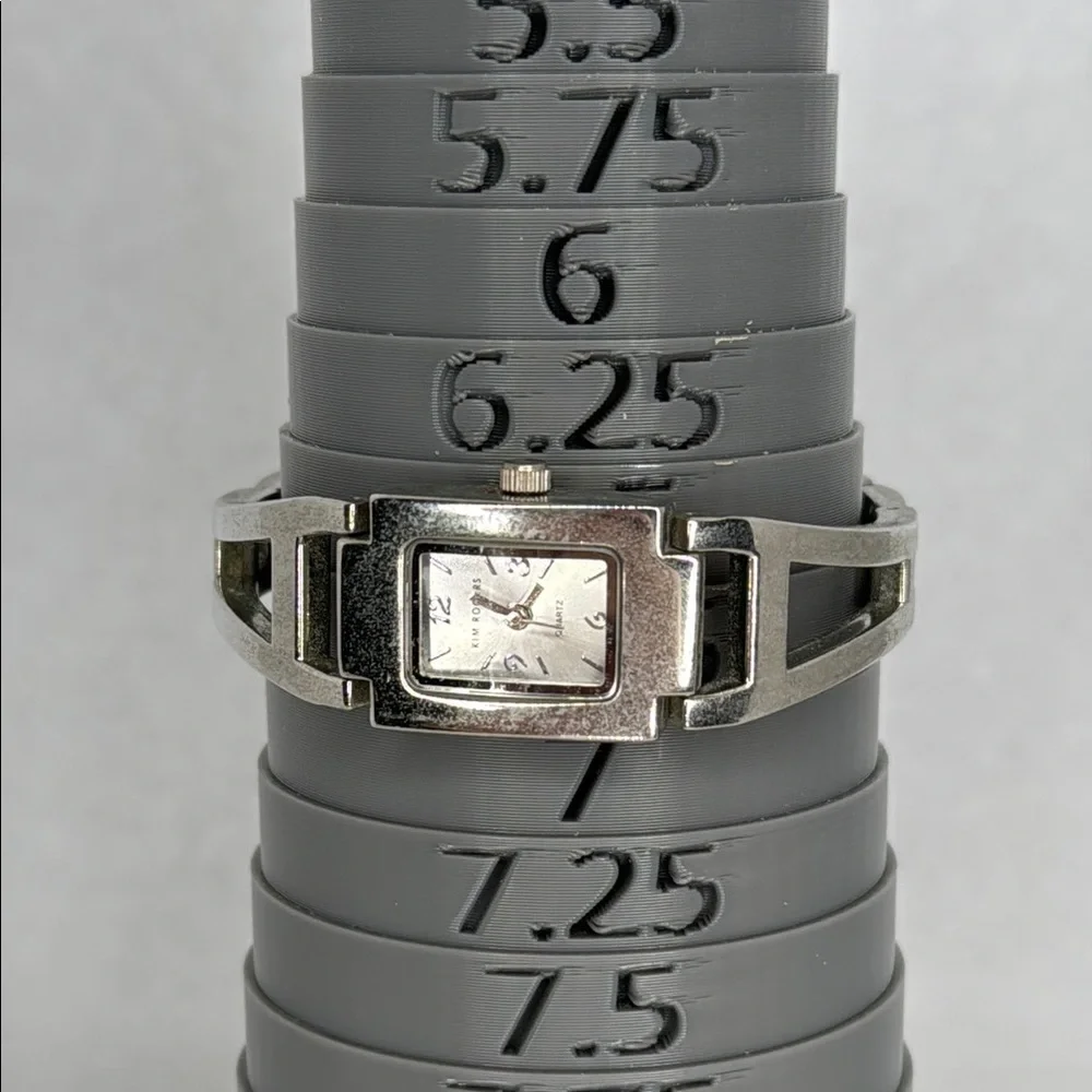 Kim Rogers Metallic Geometric Quartz Watch Untested lot W3